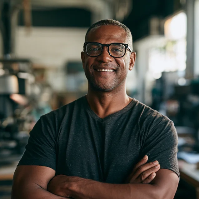 Small business owner getting equipment financing from ZCG.