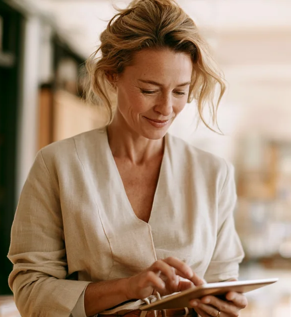 Small business owner taking a business line of credit from Zip Capital Group